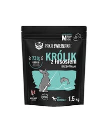 PAKA ZWIERZAKA Seventh Heaven Trockenfutter Kaninchen mit Lachs M 1,5kg