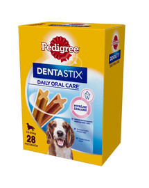 PEDIGREE DentaStix (mittlere Rassen) Zahnsnack für Hunde 112 Stk. - 16x 180g
