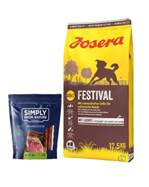 JOSERA Festival 12,5kg + SIMPLY FROM NATURE Zigarren 3 szt.