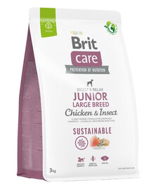 BRIT Care Sustainable Junior Large Breed mit Huhn und Insekten 3 kg