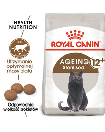 ROYAL CANIN AGEING 12+ Sterilised Trockenfutter für ältere kastrierte Katzen 2 kg