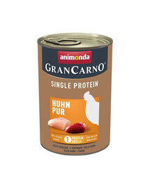 ANIMONDA GranCarno Single Protein Adult Chicken pure 400 g Huhn für adulte Hunde