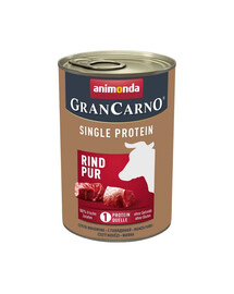 ANIMONDA GranCarno Single Protein Adult Beef pure 400 g Rind für adulte Hunde