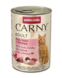 ANIMONDA Carny Adult Pute, Huhn und Shrimps 400 g