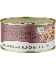 APPLAWS Cat Tuna Fillet & Salmon in Jelly 70g Thunfisch und Lachs in Gelee