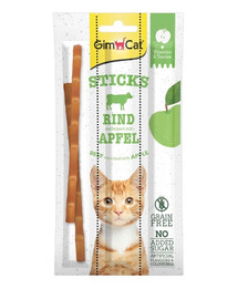 GIMCAT Sticks Beef&Apple 3 pcs