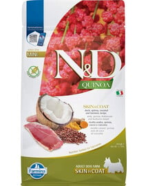 FARMINA N&D Quinoa Mini Skin and Coat 800g mit Ente und Kokosnuss