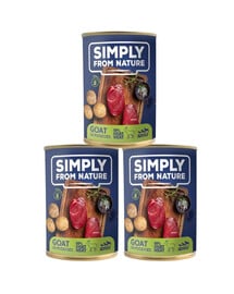 SIMPLY FROM NATURE Pferdefleisch mit Kartoffeln 3 x 400 g