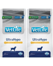 FARMINA Vet Life UltraHypo Hundefutter für Hunde mit Allergien 2 x 2 kg