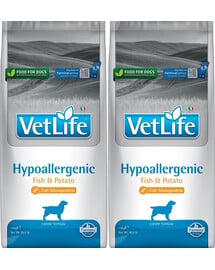 FARMINA Vet Life Hypoallergenic Fish & Potato Hund 2x12 kg