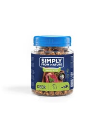 SIMPLY FROM NATURE Smart Bites mit Hirsch für Hunde 130 g