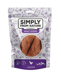 SIMPLY FROM NATURE Meat Strips Hühnerfleischstreifen für Hunde 80 g