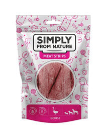 SIMPLY FROM NATURE Meat Strips Gänsefleischstreifen für Hunde 80 g