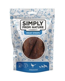 SIMPLY FROM NATURE Meat Strips Fasanenfleischstreifen für Hunde 80 g