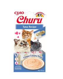 INABA Churu Cat cremiges Thunfisch-Katzenleckerli 4x14g