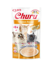 INABA Churu Cat Creme Huhn Katzenleckerli 4x14g