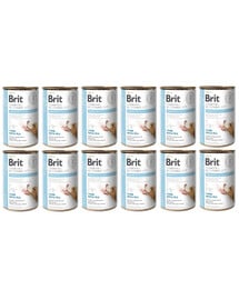 BRIT Veterinary Diet Obesity Lamb&Pea Fettleibigkeitsfutter für Hunde 12x400 g