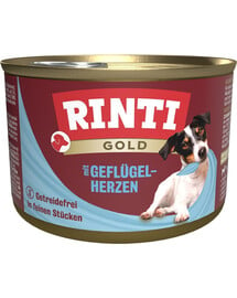 RINTI Gold Poultry hearts Mini Geflügelherzen für Hunde kleiner Rassen 185 g