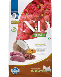 FARMINA N&D Quinoa Skin & Coat Venison Mini für Hunde kleiner Rassen, 800 g