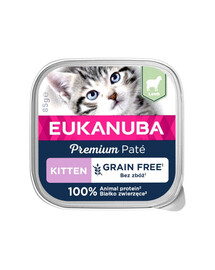 EUKANUBA Grain Free Kitten pasztet dla kociąt Jagnięcina 85 g
