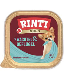 RINTI Gold Quail&Poultry Mini Wachteln und Geflügel 100 g