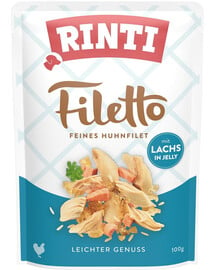 RINTI Filetto in Jelly Chicken&Salmon Gelee vom Huhn und Lachs 100 g