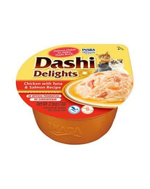 INABA Cat Dashi Delights Huhn, Thunfisch und Lachs 70 g