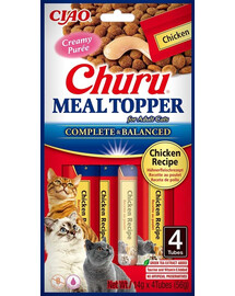 INABA Meal Topper Chicken 4x14 g cremiger Hühnerfleischzusatz für Katzenfutter