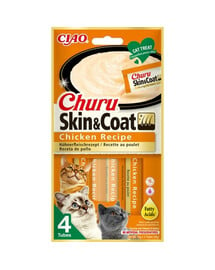 INABA Churu Skin&Coat 4x14g mit Huhn für Katzen