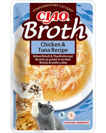 INABA CIAO Broth Hühner- und Thunfischbrühe für Katzen 40g