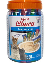 INABA Churu Variety Tuna Thunfisch für Katzen Dose 50x14g (700g)