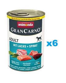 ANIMONDA GranCarno Adult Lachs und Spinat 6x400g