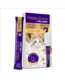 FELIWAY Happy Snack 6x15 g cremiger Snack für Katzen - relaxing