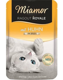 MIAMOR Ragout Royale in Jelly Chicken Gelee-Huhn für Katzen 100 g