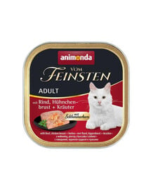 ANIMONDA Vom Feinsten Pate Rinder- und Hühnerbrust mit Kräutern 100g