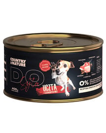 COUNTRY&NATURE Rotes Fleisch-Schmaus Nassfutter für Hunde 400 g