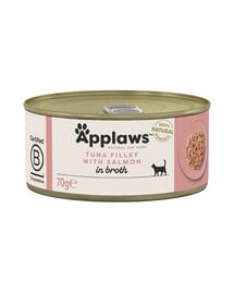 APPLAWS Cat Adult Tuna with Salmon in Broth Thunfisch mit Lachs in Brühe 70g