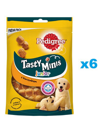 PEDIGREE Tasty Minis Junior 6x125 g Welpenleckerli mit Huhn