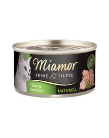 MIAMOR Feine Filets Naturell Tuna&Vegetables 80g