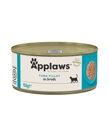 APPLAWS Cat Adult Tuna Fillet in Broth 156 g Thunfischfilet in Brühe