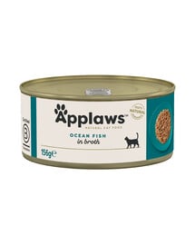 APPLAWS Cat Adult Ocean Fish in Broth 156g Meeresfisch in Brühe