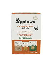 APPLAWS Pouch mit Brühe Huhn mit Kürbis 12 x 70g