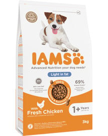 IAMS ProActive Health Adult Light in Fat for Sterilsed/Overweight dogs Chicken 3 kg