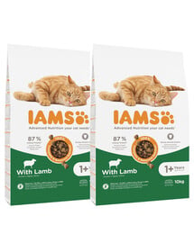 IAMS for Vitality mit Lammfleisch für adulte Katzen 20 kg (2 x10 kg)