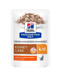 HILL'S Prescription Diet Feline k/d Kidney Care mit Huhn 12x85 g in Beuteln