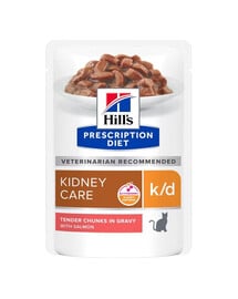 HILL'S Prescription Diet Feline k/d Kidney Care mit Lachs 12x85 g