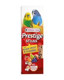 VERSELE-LAGA Prestige Sticks 2 Fläschchen mit Obstmischung und Blumen für kleine Papageien 60g