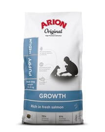 ARION Original Growth Puppy Medium Salmon Rice 2 kg