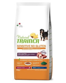 TRAINER Natural Sensitive No Gluten Medium Maxi Adult mit Ente 12kg