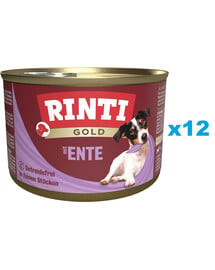 RINTI Gold Duck hearts Mini Entenherzen für kleine Hunderassen 12x185 g